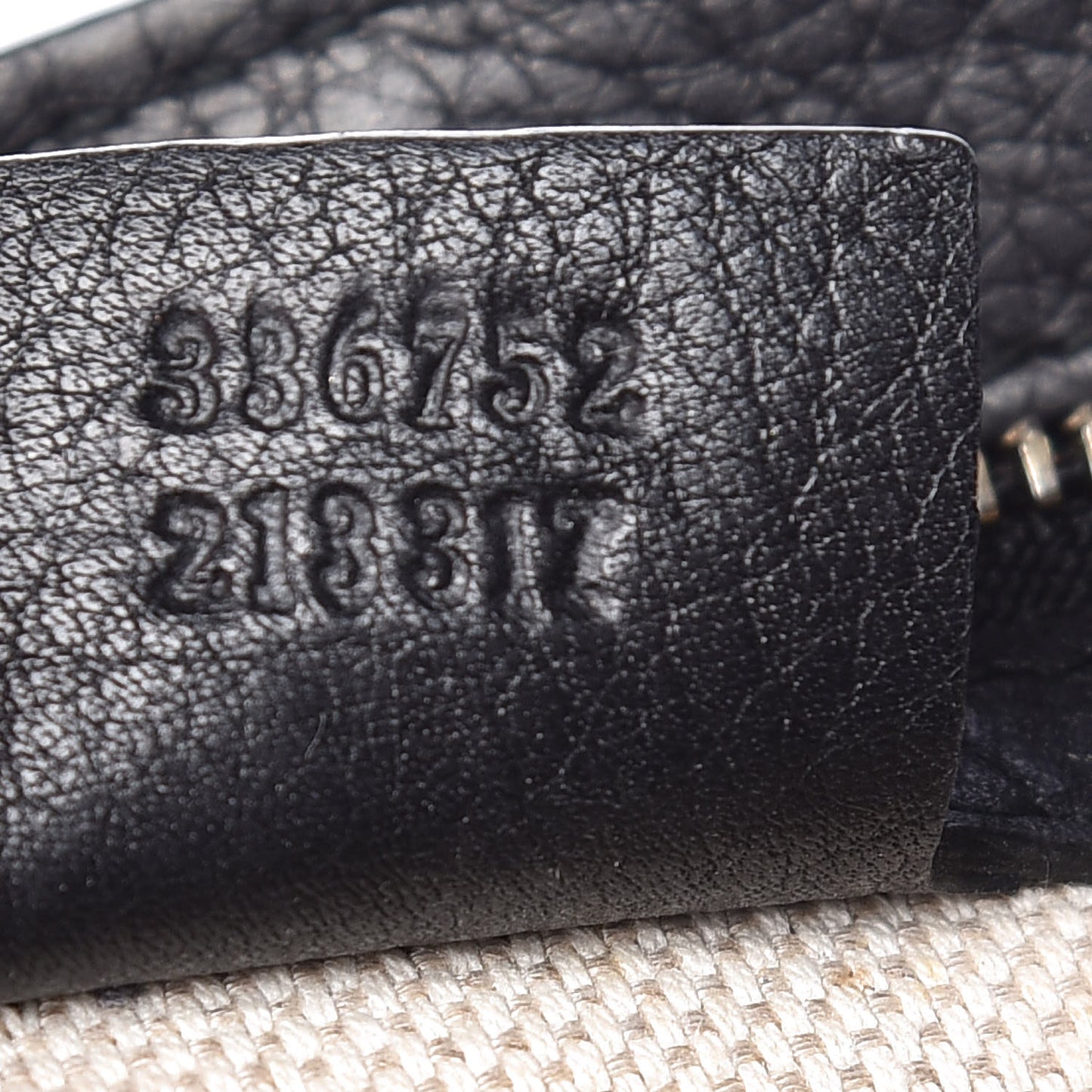 Pebbled Calfskin Medium Soho Flap Crossbody Black