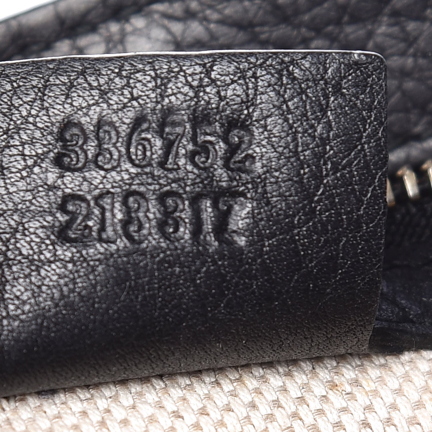 Gucci Pebbled Calfskin Medium Soho Flap Crossbody Black 7 of 17