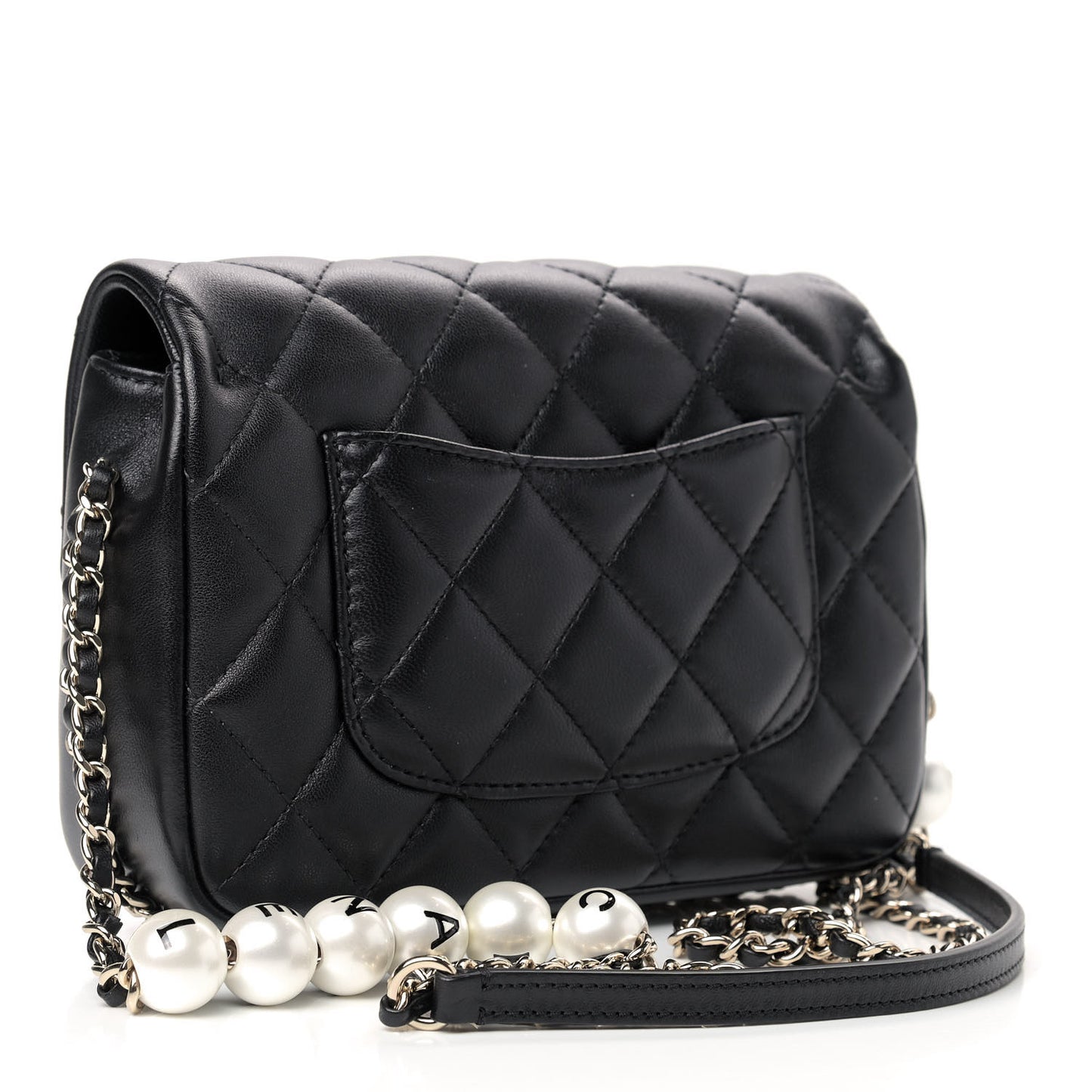 Lambskin Quilted Small My Precious Flap Black