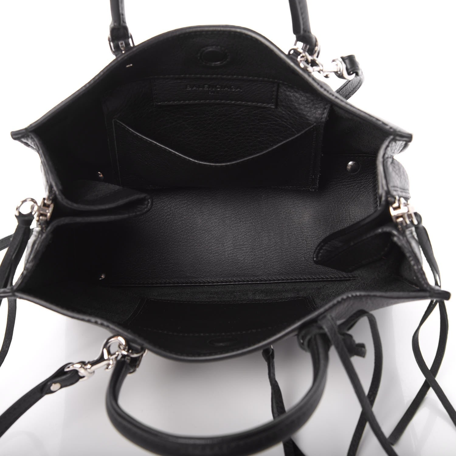 Balenciaga Veau Papier A6 Zip Around Tote Black 6 of 10