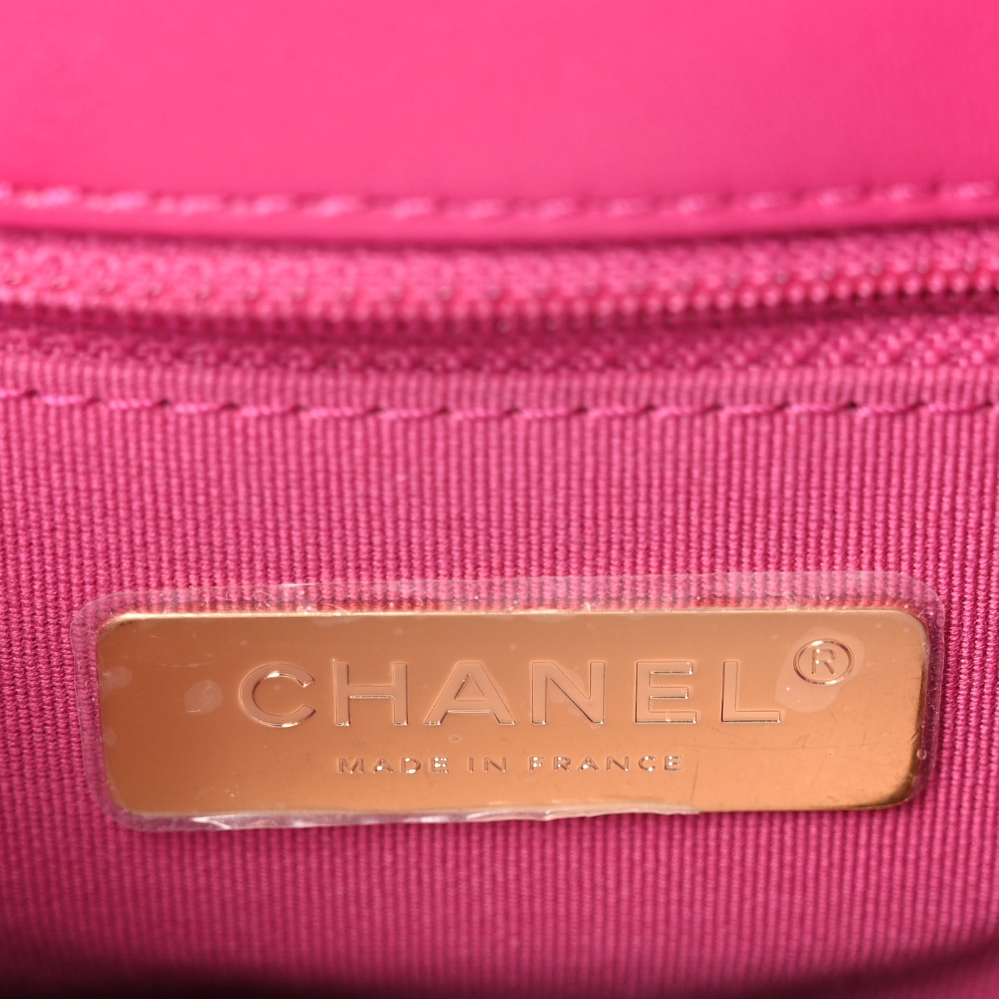 Lambskin Quilted Medium Chanel 19 Flap Dark Pink
