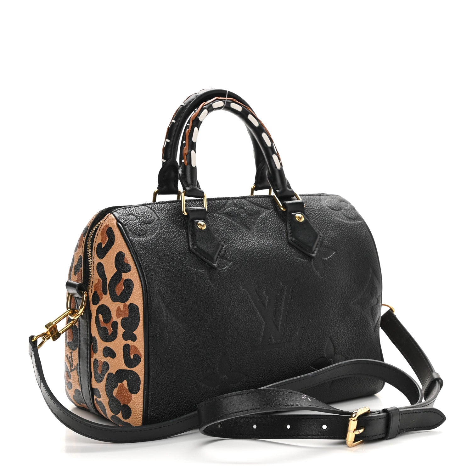 Louis Vuitton モノグラム　黒　ブラック　ベルト Louis Vuitton Empreinte Monogram Giant Wild At Heart Speedy