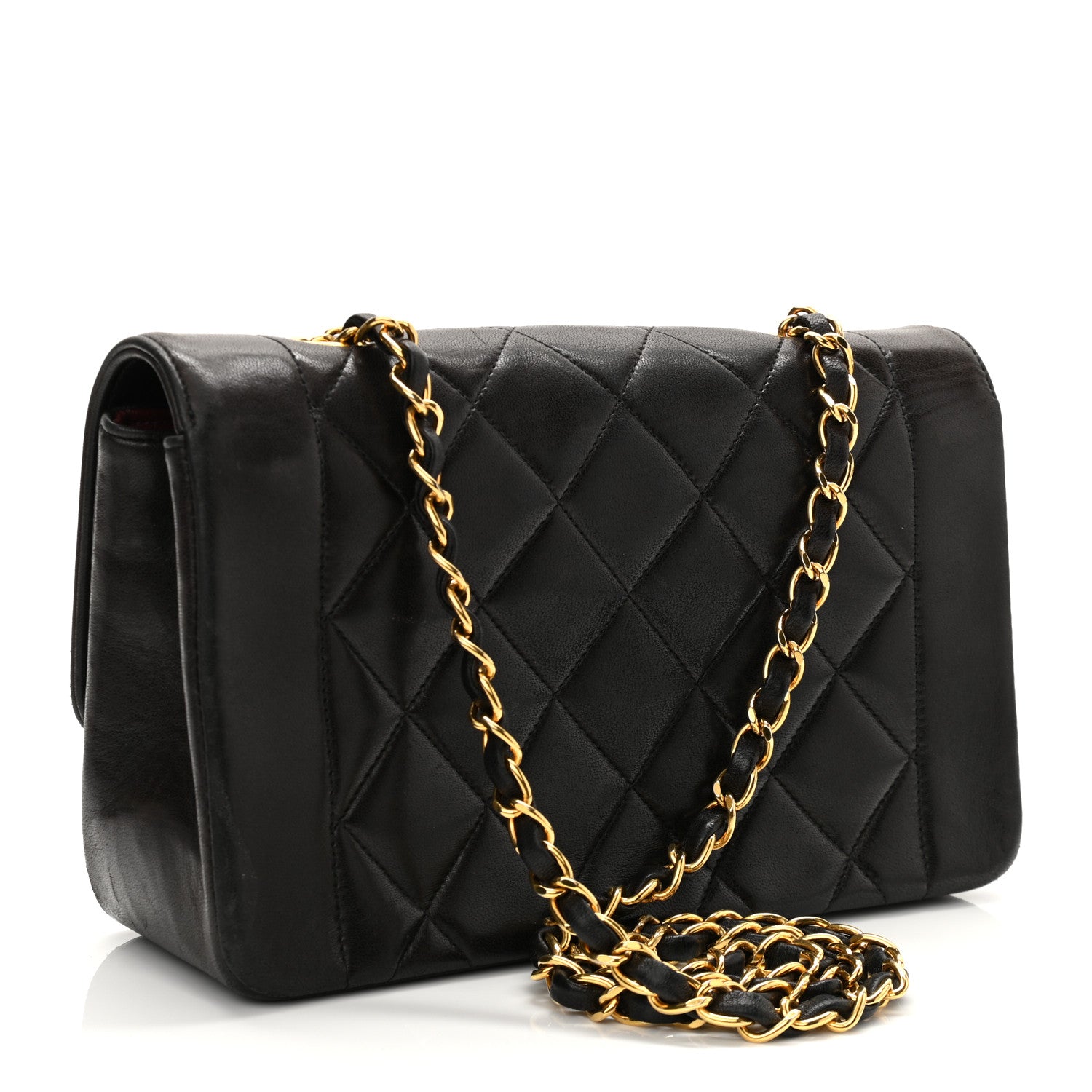 Chanel Lambskin Quilted Small Single Flap Brown 2 of 14