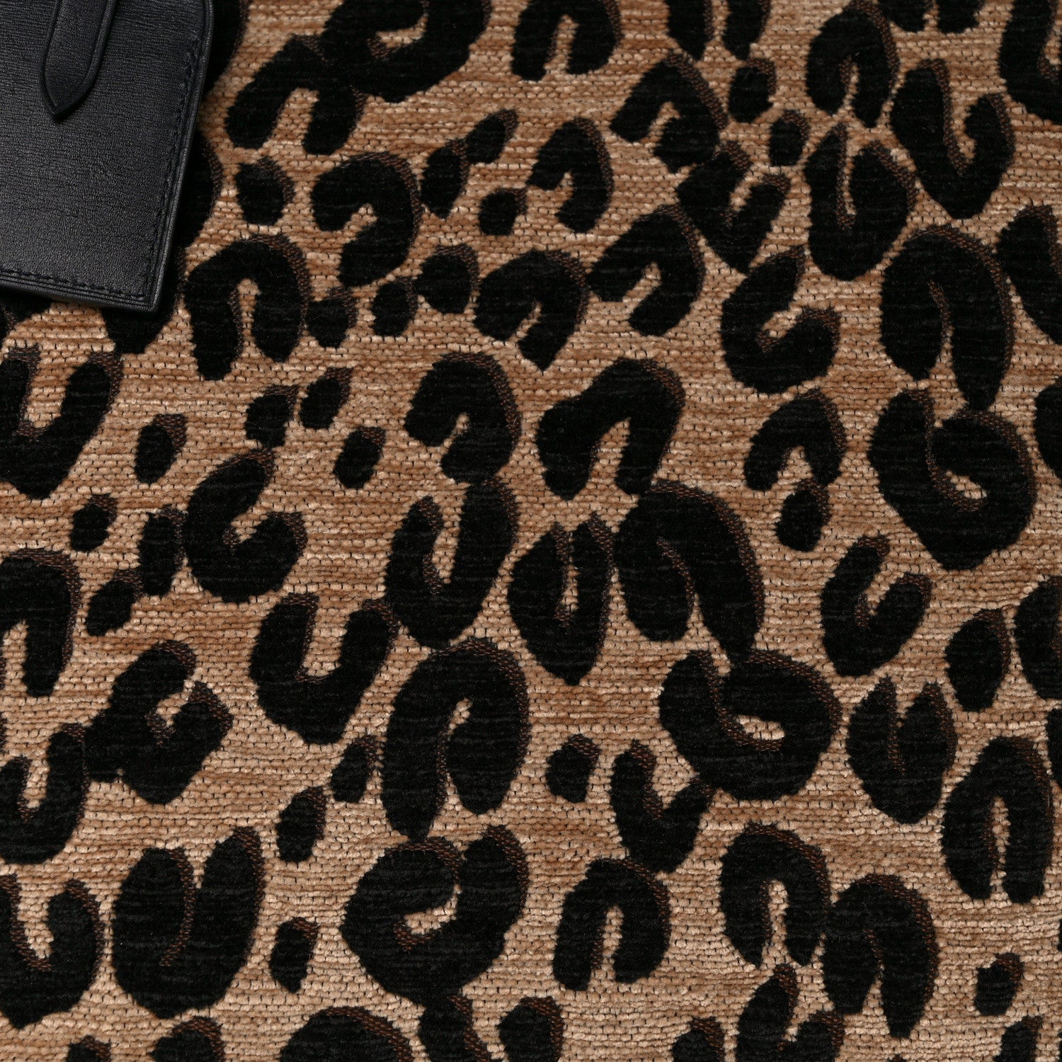 Louis Vuitton Jacquard Velvet Leopard Print Stephen Sprouse North South Bag Black 7 of 14