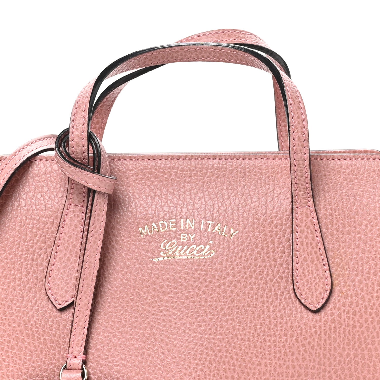 Gucci Dollar Calfskin Mini Swing Top Handle Bag Soft Pink 7 of 9