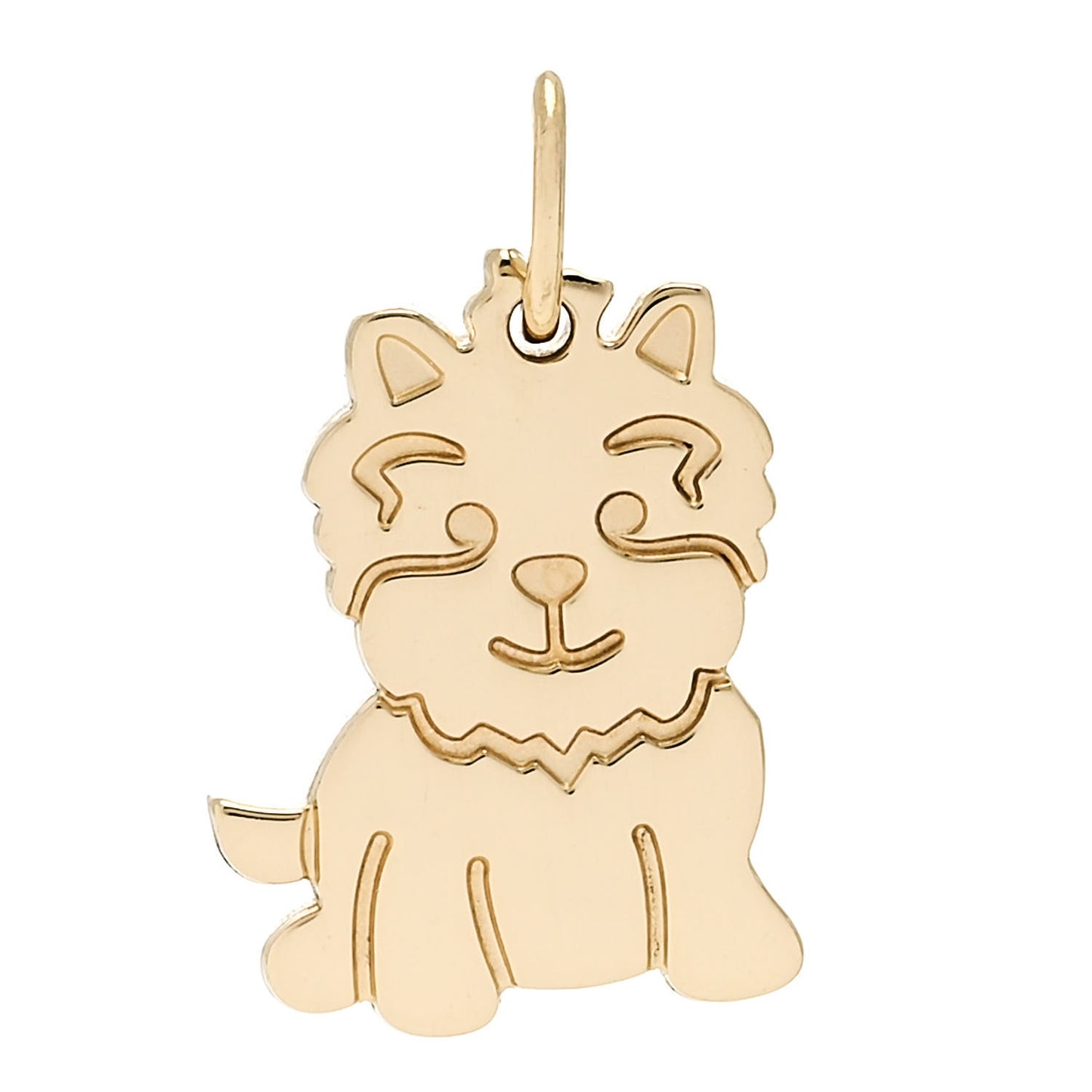 18K Yellow Gold New Yorkie Charm