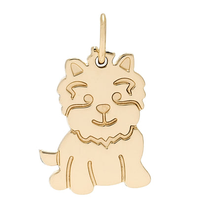 Tiffany 18K Yellow Gold New Yorkie Charm 1 of 3