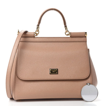 Dolce & Gabbana Dauphine Medium Miss Sicily Satchel Tortora Sand 3 of 13