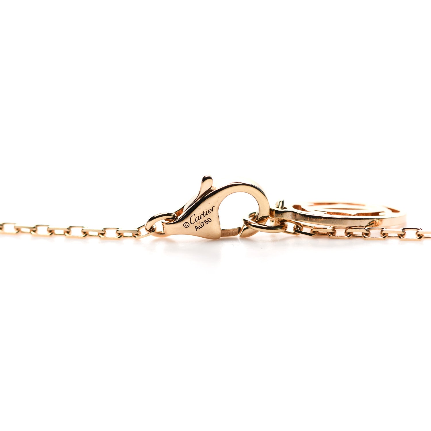 Cartier 18K Pink Gold Diamond SM D'Amour Pendant Necklace 5 of 6