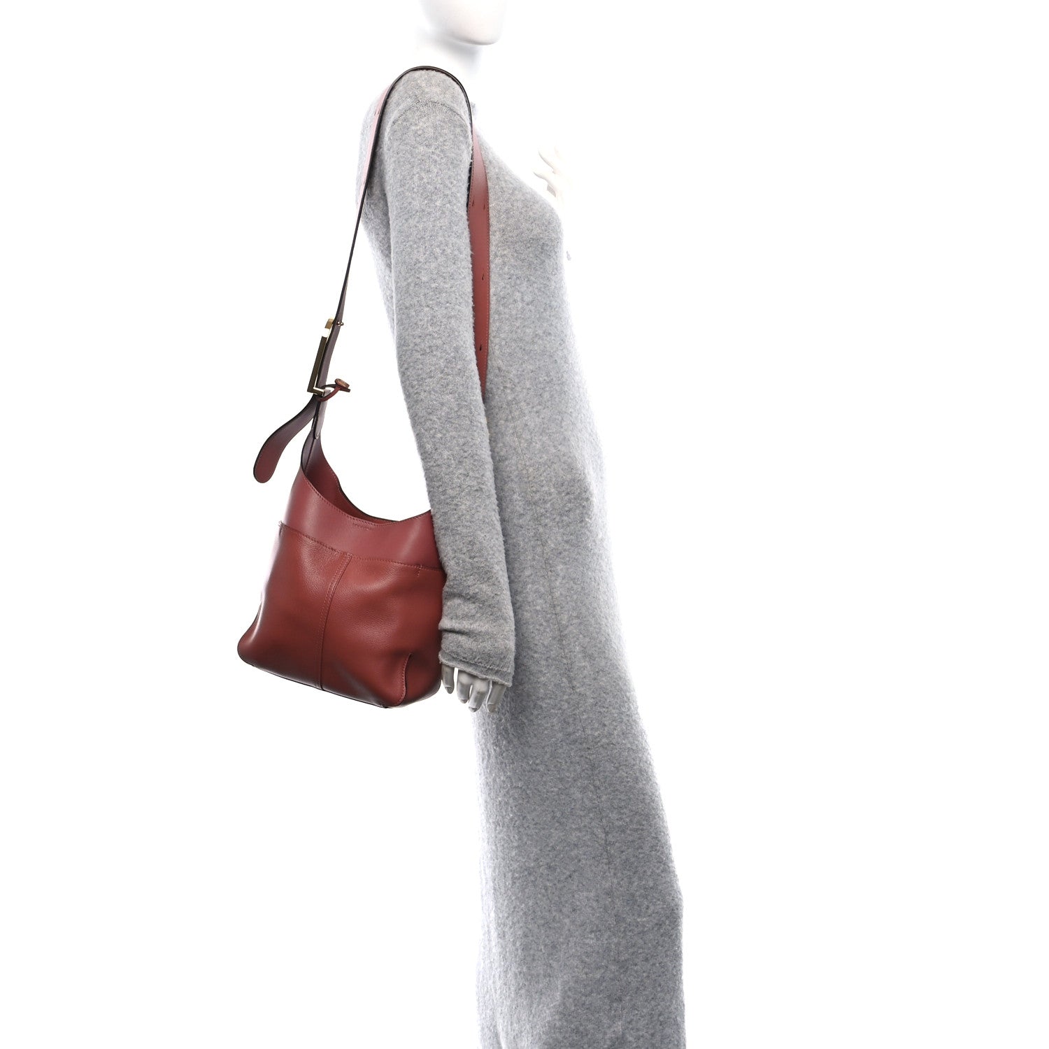Delvaux Grained Calfskin Mini So Cool Satchel Pink 2 of 9