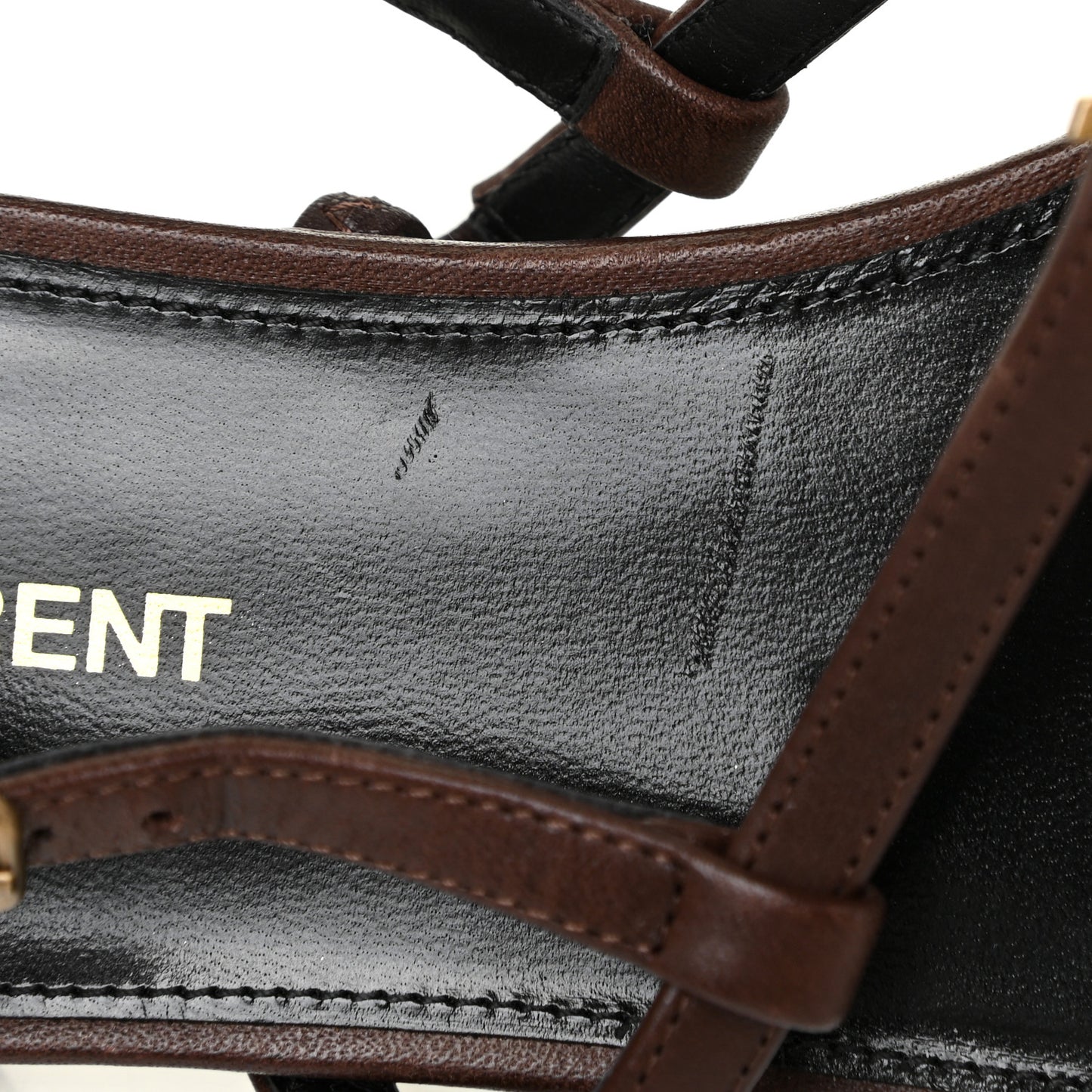 Calfskin Cassandra Monogram Sandals 41 Moro