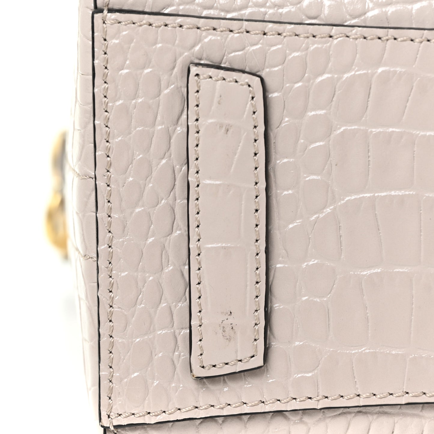 Calfskin Crocodile Embossed Mini Antigona Dune