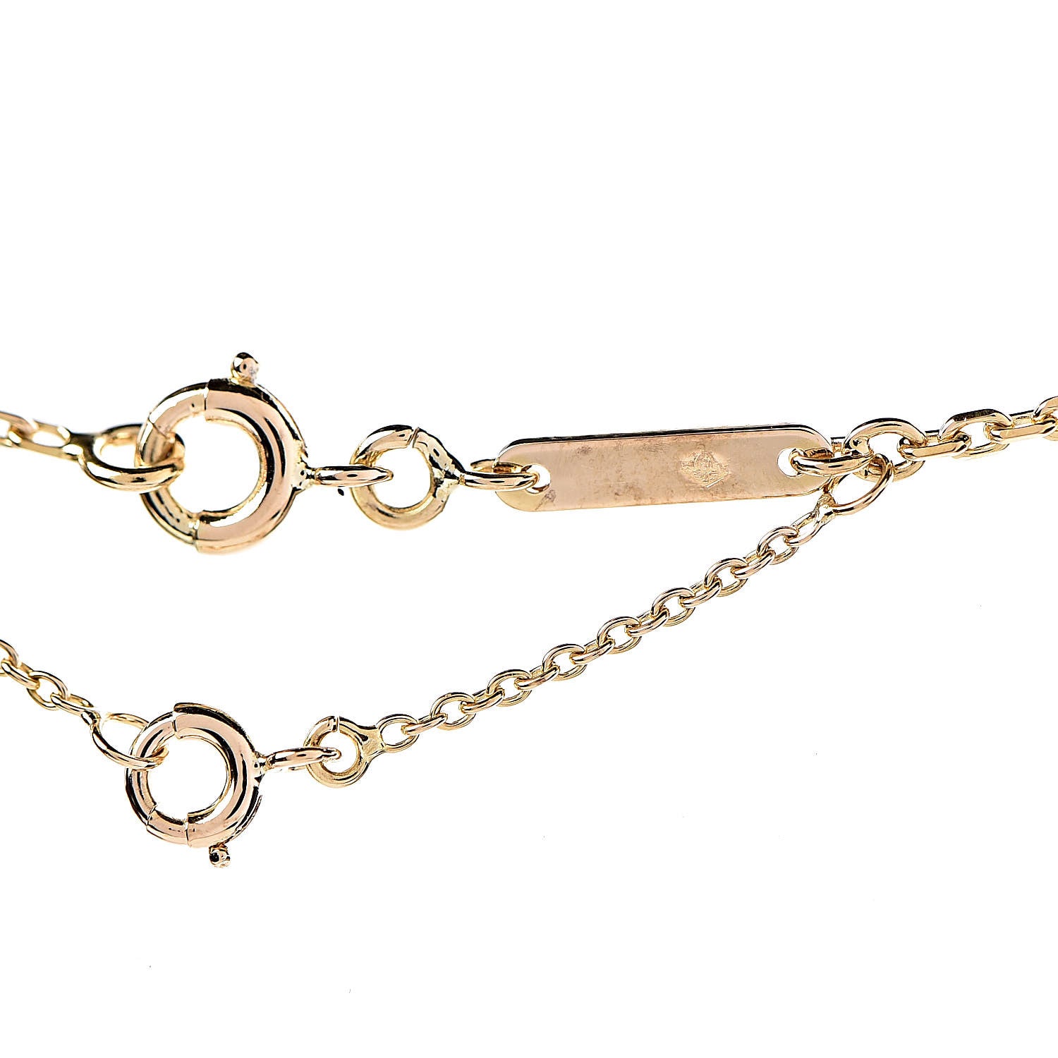 Cartier 18K Yellow Gold Diamond Hearts And Symbols Pendant Necklace 6 of 7