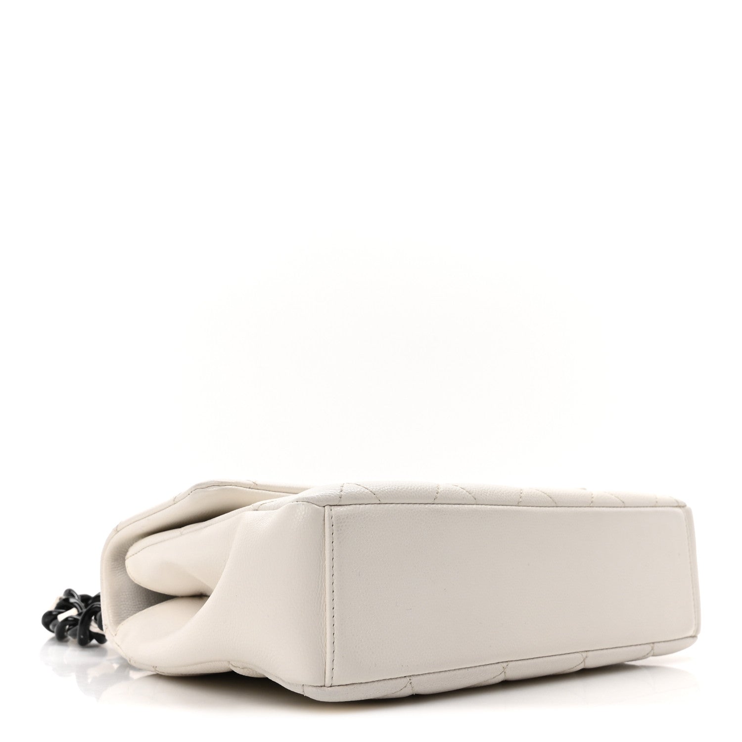 Chanel Caviar Quilted My Everything Flap White Black 4 of 10