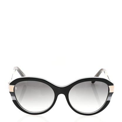 Louis Vuitton Acetate Petit Soupcon Cat Eye Sunglasses Z0489W Black 2 of 9