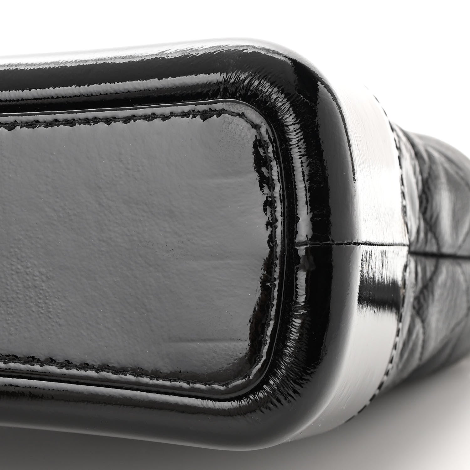 Chanel Patent Goatskin Quilted Medium Gabrielle Hobo Black 11 of 16