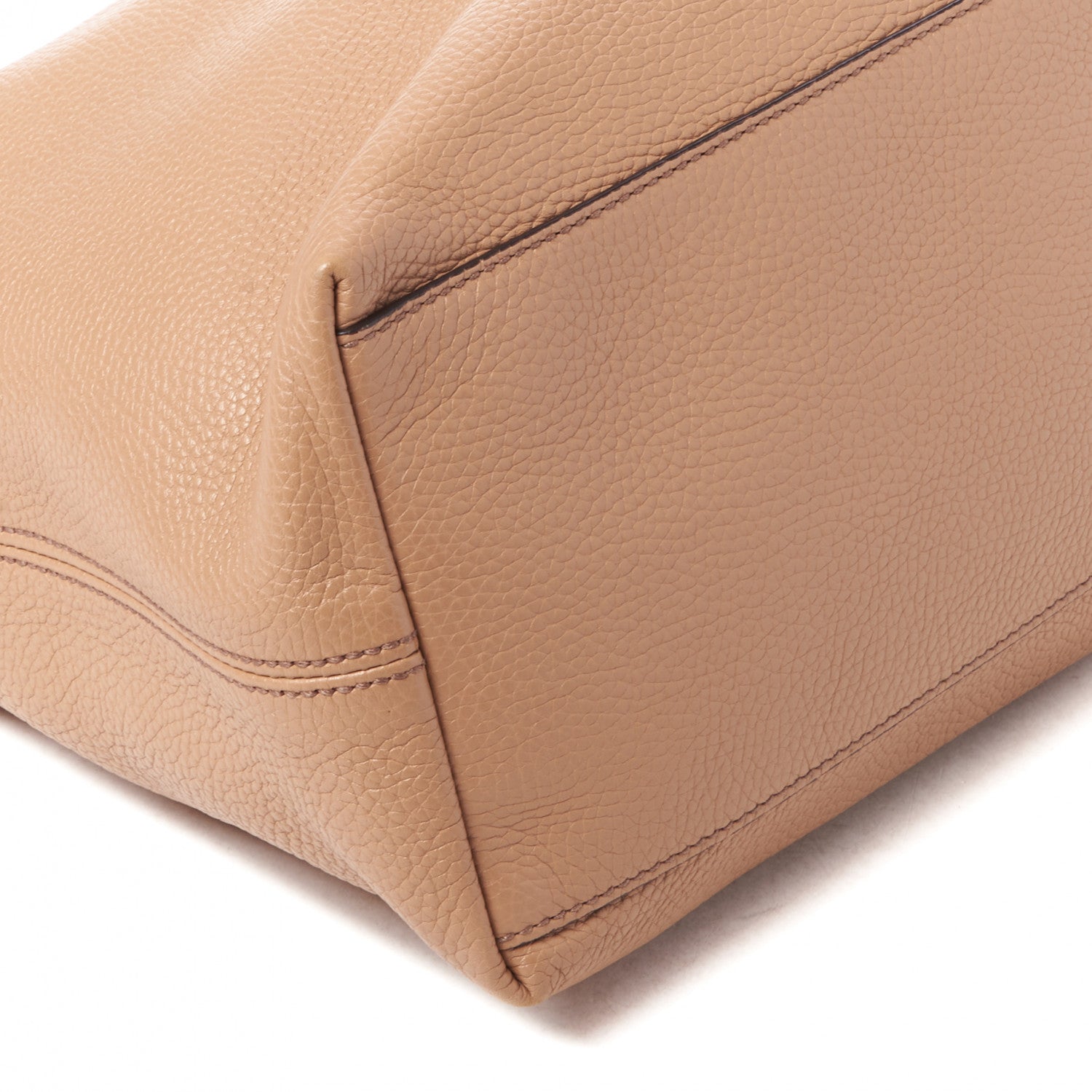 Gucci Pebbled Calfskin Medium Soho Chain Shoulder Bag Rose Beige 5 of 10
