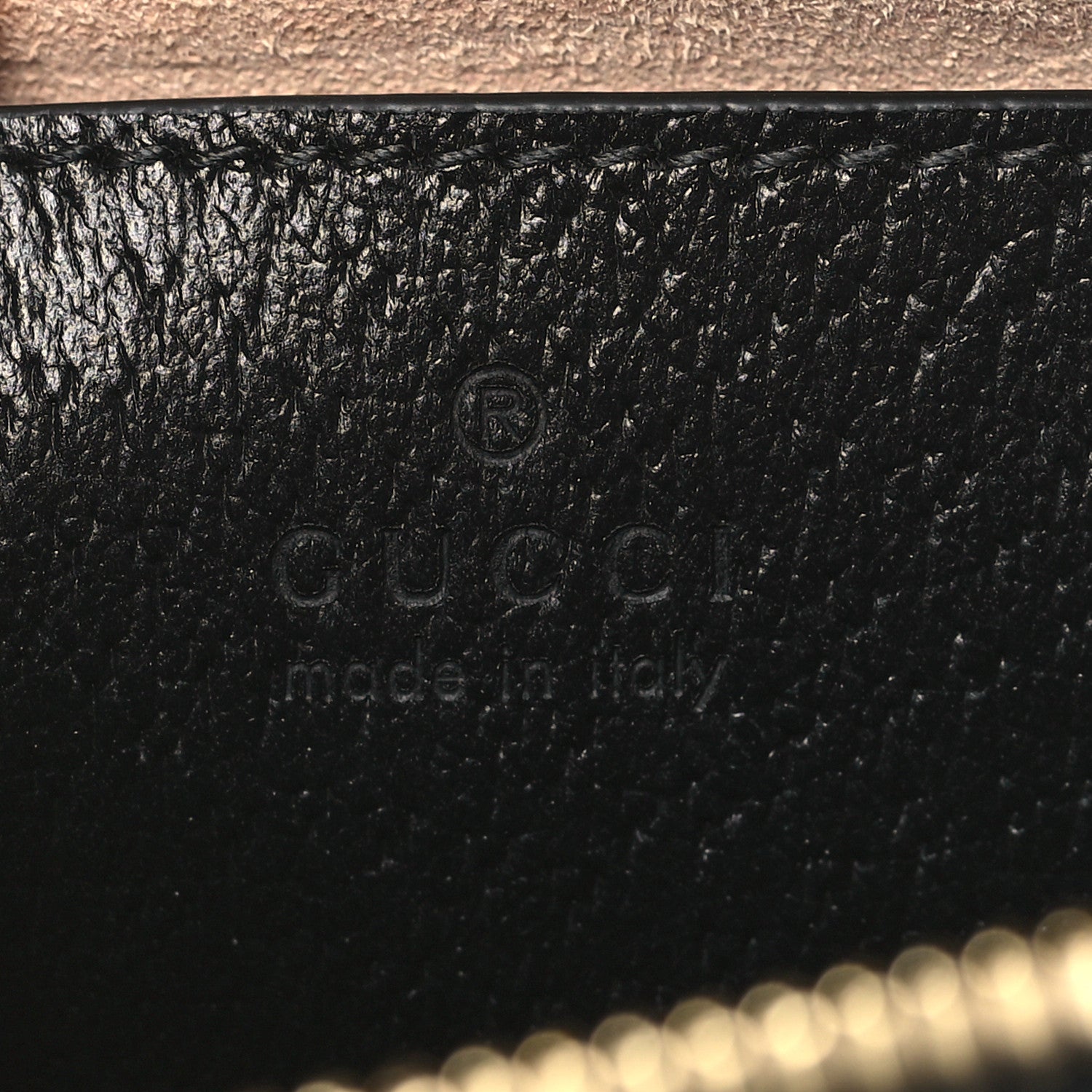 Gucci Textured Dollar Calfskin Mini Diana Dome Tote Bag Black Dusty Grey 6 of 11