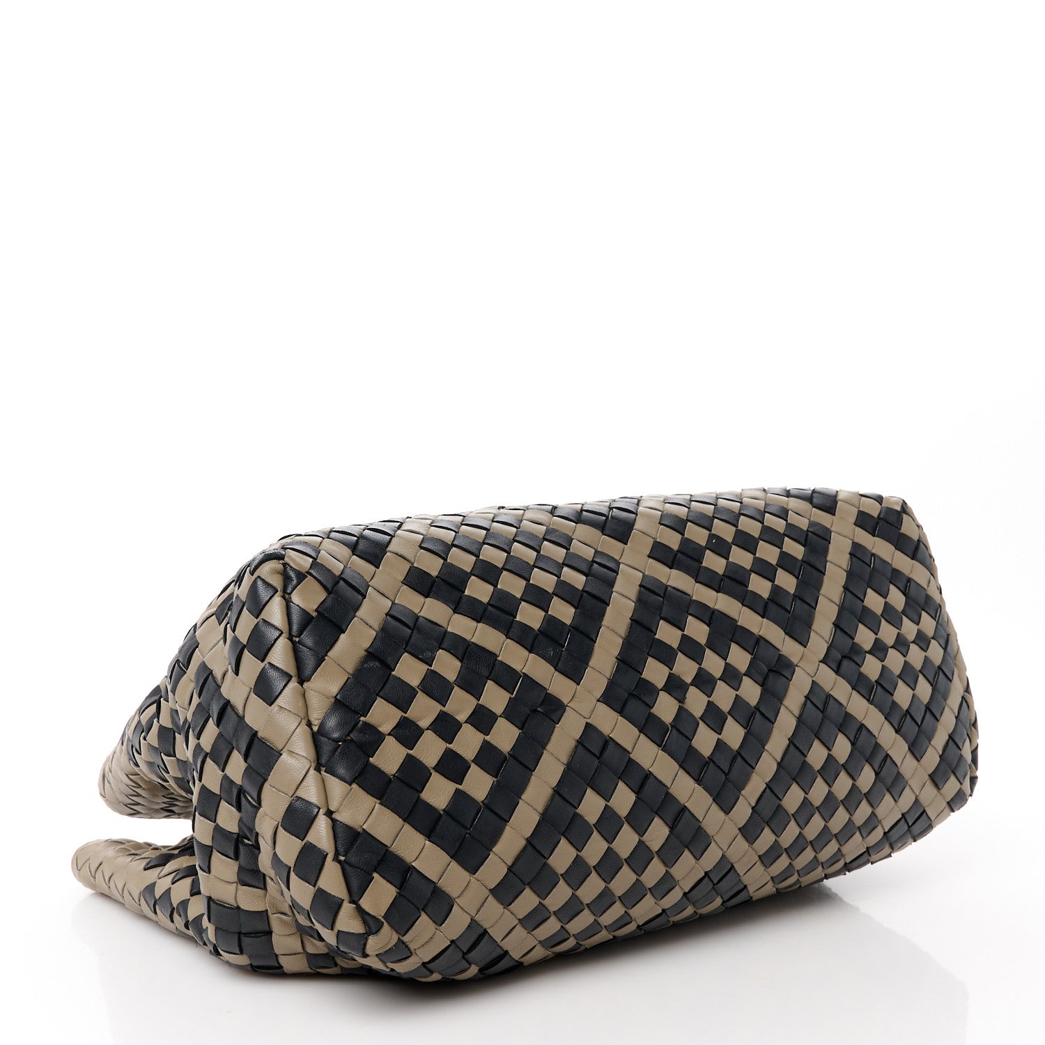 Bottega Veneta Nappa Intrecciato Medium Pavone Tote Beige Black 5 of 15