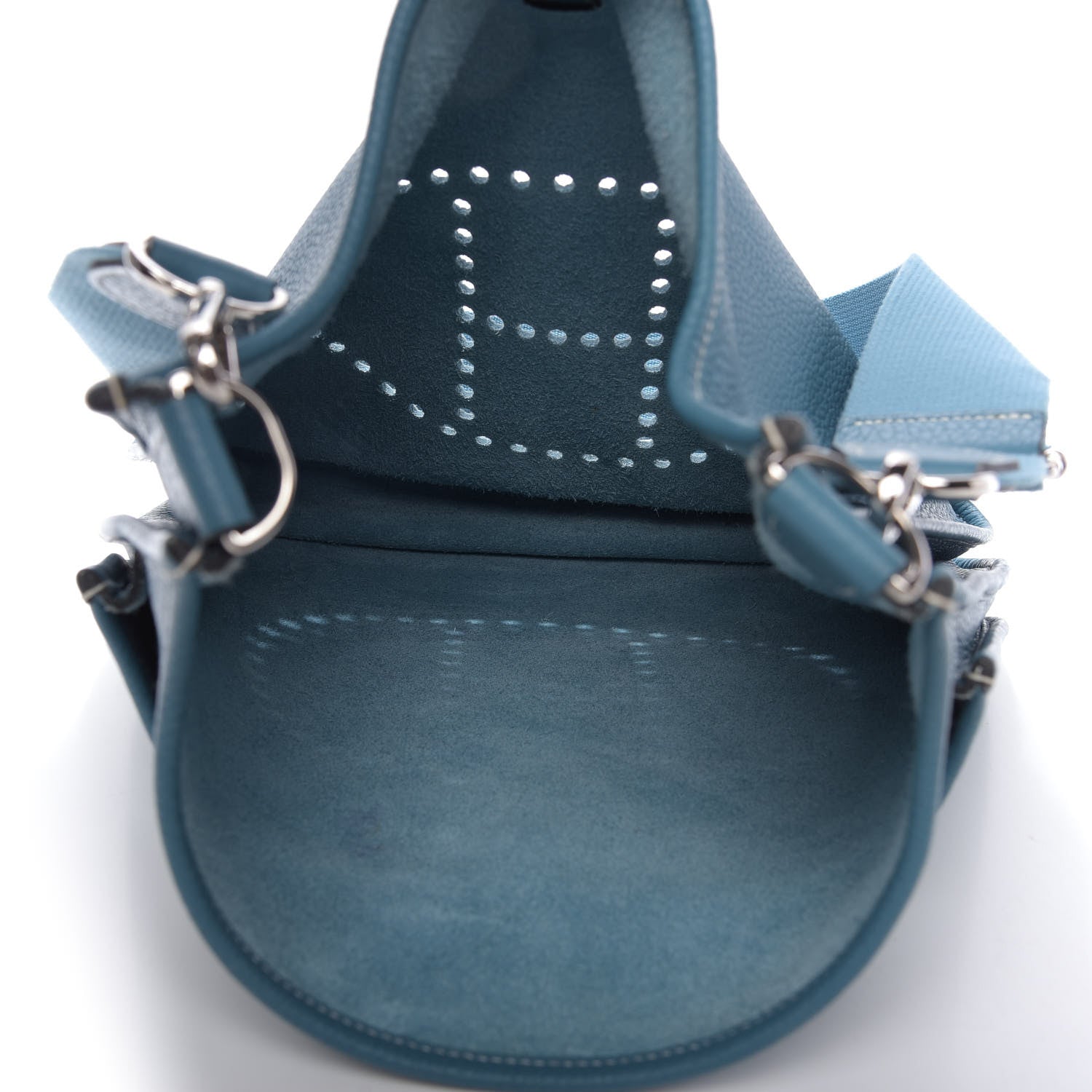 Hermes Taurillon Clemence Evelyne III GM Blue Jean 5 of 8