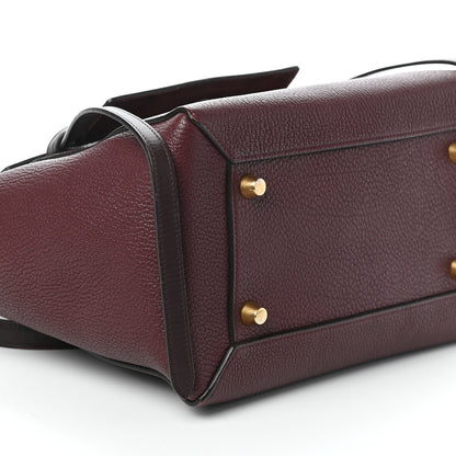 Celine Goatskin Smooth Calfskin Mini Belt Bag Burgundy 8 of 9