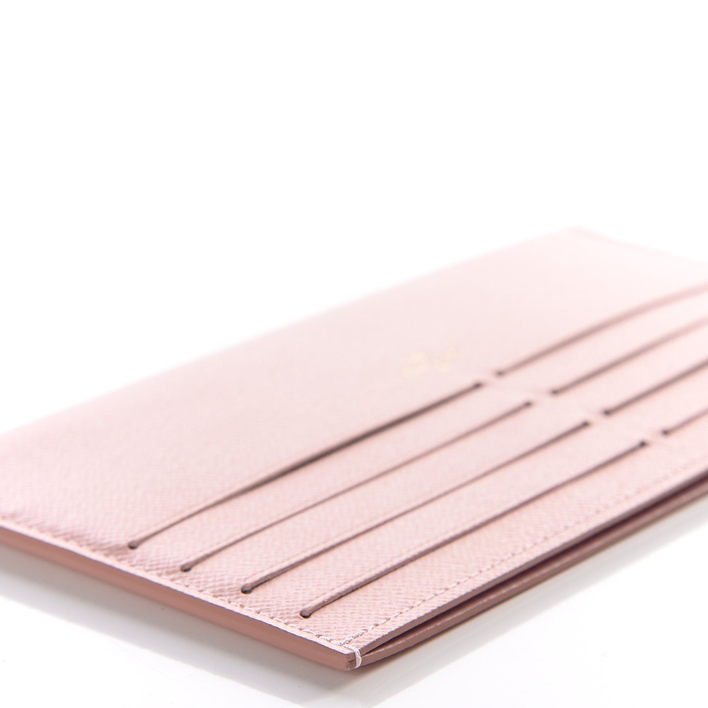 Calfskin Felicie Card Holder Insert Rose Ballerine