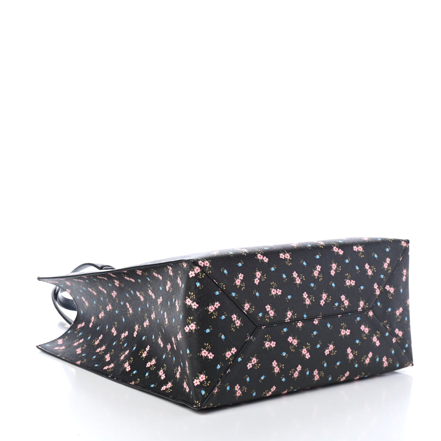 Givenchy Coated Canvas Hibiscus Print Medium Stargate Shopper Tote Black Multicolor 4 of 5