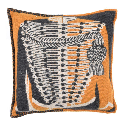 Hermes Wool Cashmere Brandebourgs Pillow Ambre Anthracite 2 of 3