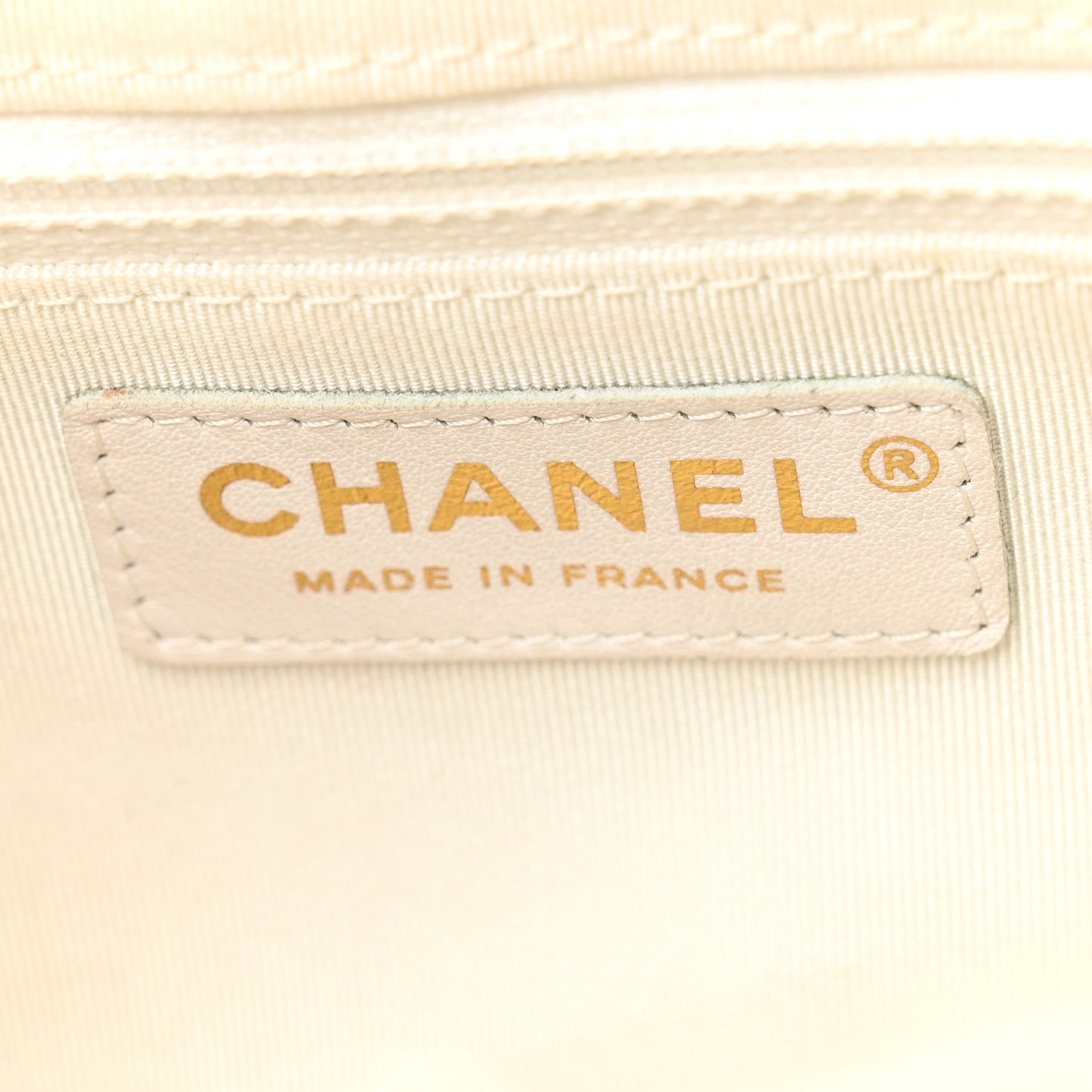 Calfskin Quilted Daily Chevron Camera Case White