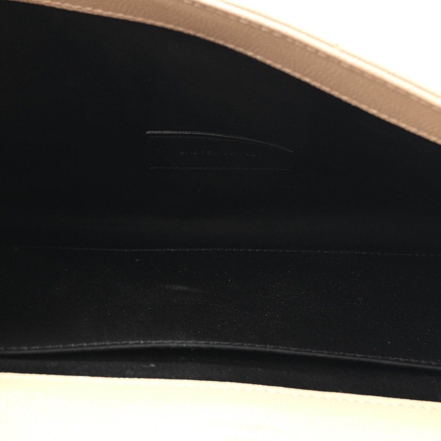 Saint Laurent Grain De Poudre Textured Mixed Matelasse Triquilt Monogram Clutch Dark Beige 5 of 7