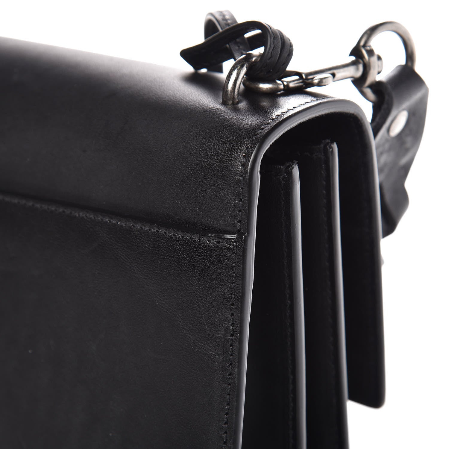 Saint Laurent Calfskin Medium Monogram Sunset Black 9 of 15
