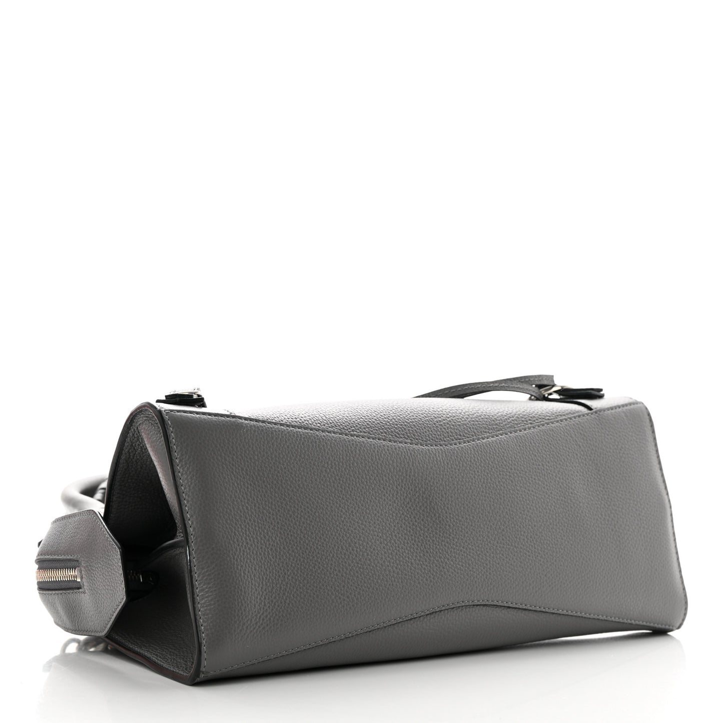Grained Calfskin Neo Classic Silver Hardware S City Dark Grey