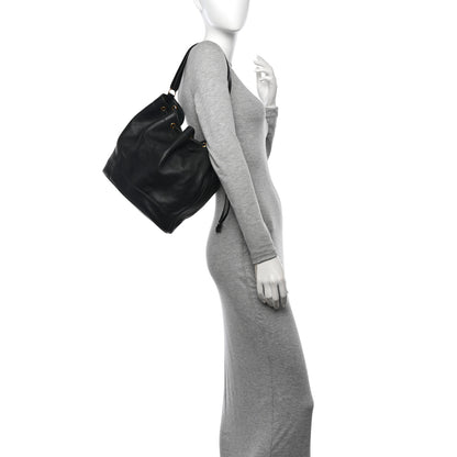 Hermes Evergrain Market Drawstring Bag 28 Black 2 of 11