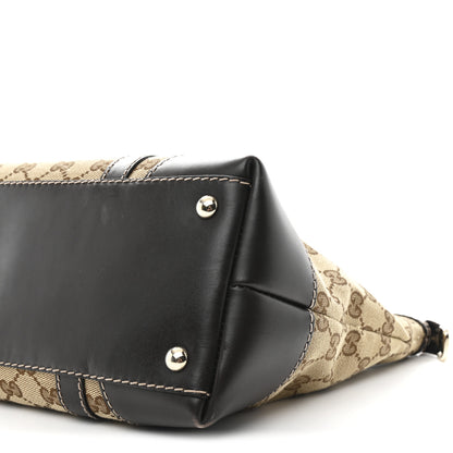 Gucci Monogram Small Lovely Heart Tote Dark Brown 10 of 14