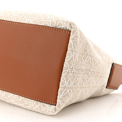 Loewe Jacquard Anagram Calfskin Small Cubi Bag Ecru Tan 10 of 10