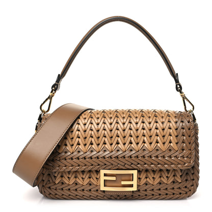 Fendi Vitello King Ceylon Intreccio Baguette  Sand 1 of 10