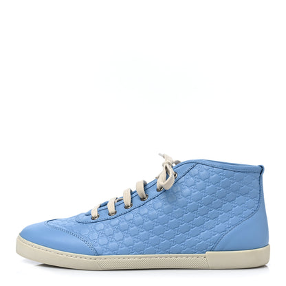 Gucci Microguccissima Womens High Top Sneakers 39 Mineral Blue 1 of 8