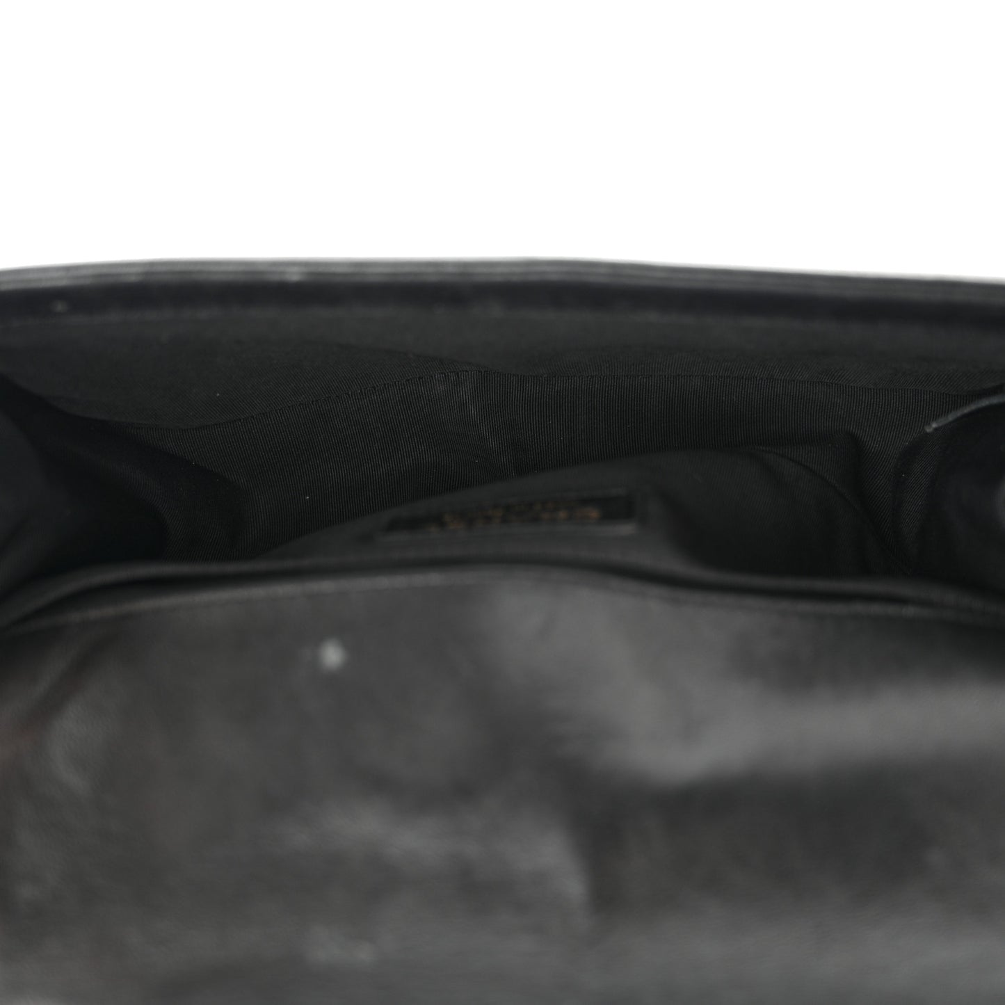 Lambskin Quilted Medium Boy Flap Black