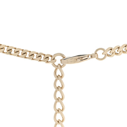 Chanel Crystal Chain CC Link Necklace Gold Silver 5 of 6