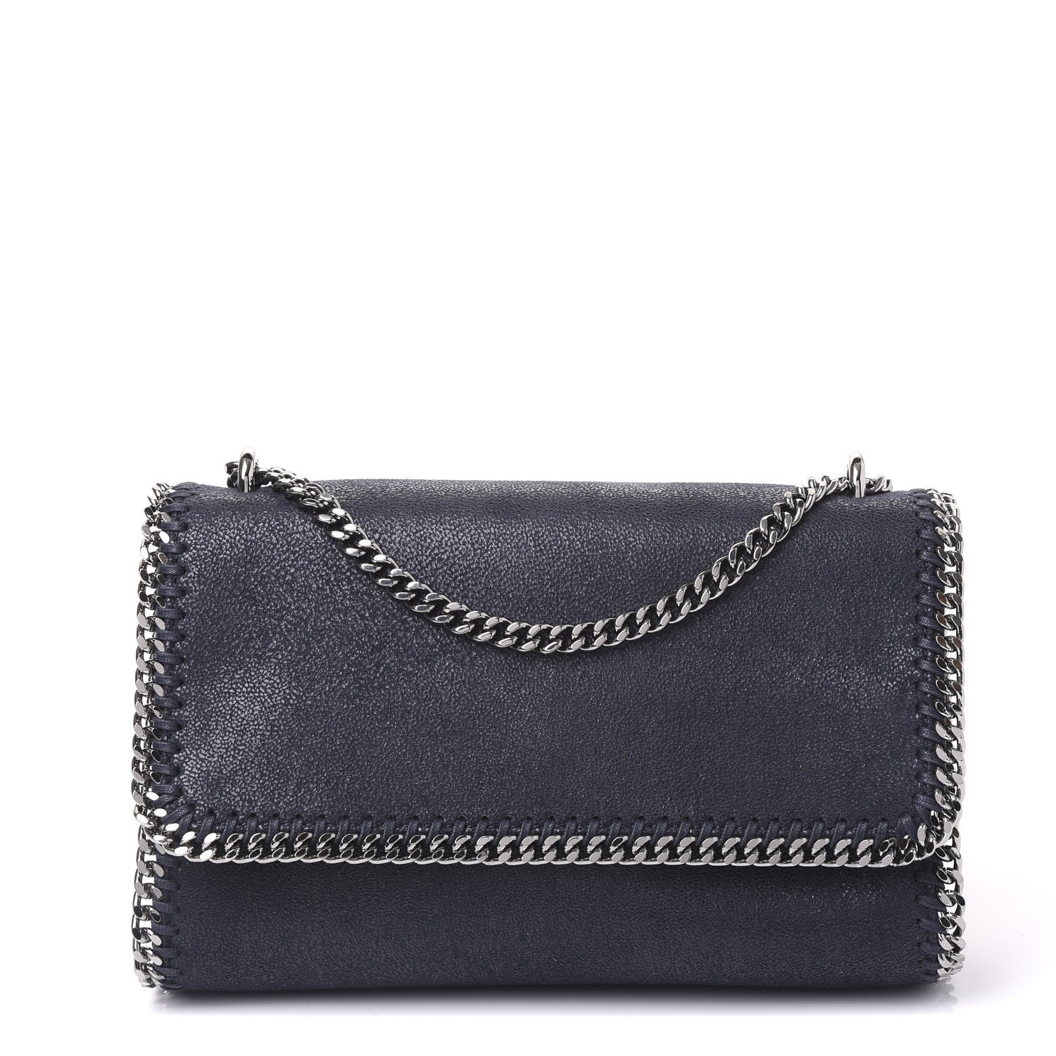 Stella McCartney Shaggy Deer Falabella Crossbody Bag Navy 1 of 9