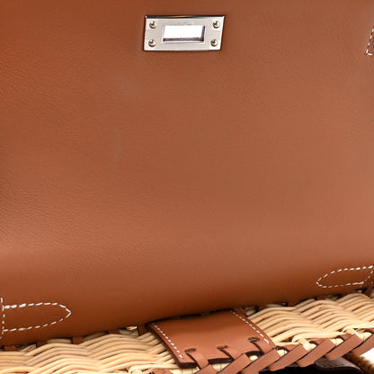 Hermes Wicker Swift Picnic Mini Kelly 20 Naturel Gold 11 of 12