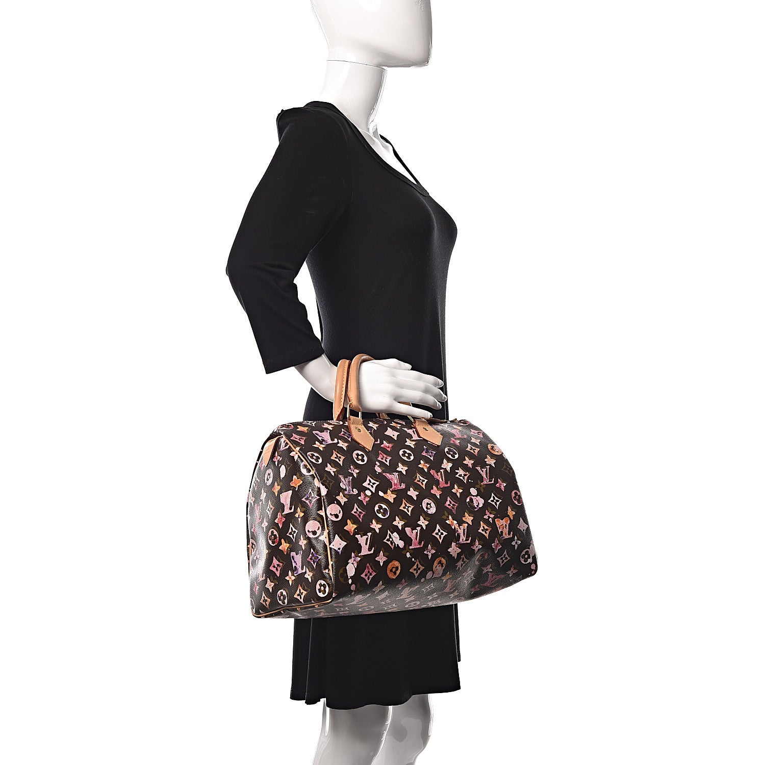 Louis Vuitton Watercolor Aquarelle Speedy 35 Brown 2 of 9