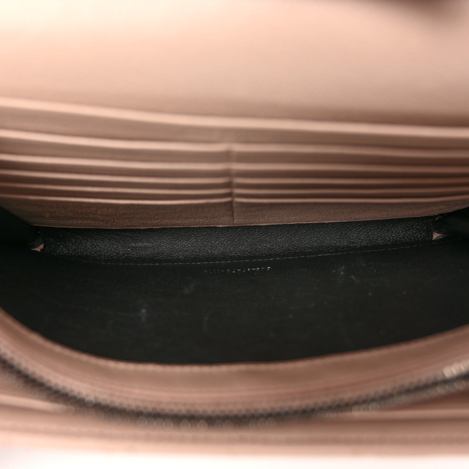 Saint Laurent Sheepskin Tri-Quilt Monogram Envelope Chain Wallet Dark Beige 5 of 12