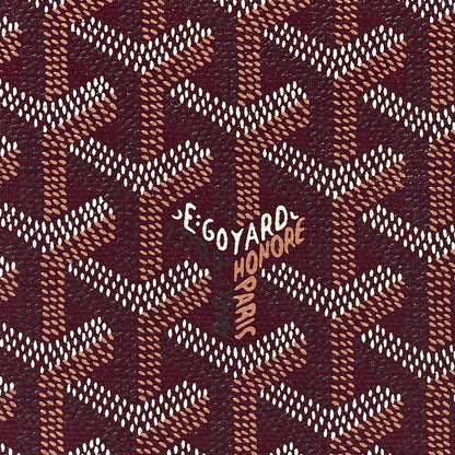 Goyard Goyardine Passport Wallet Burgundy 12 of 14