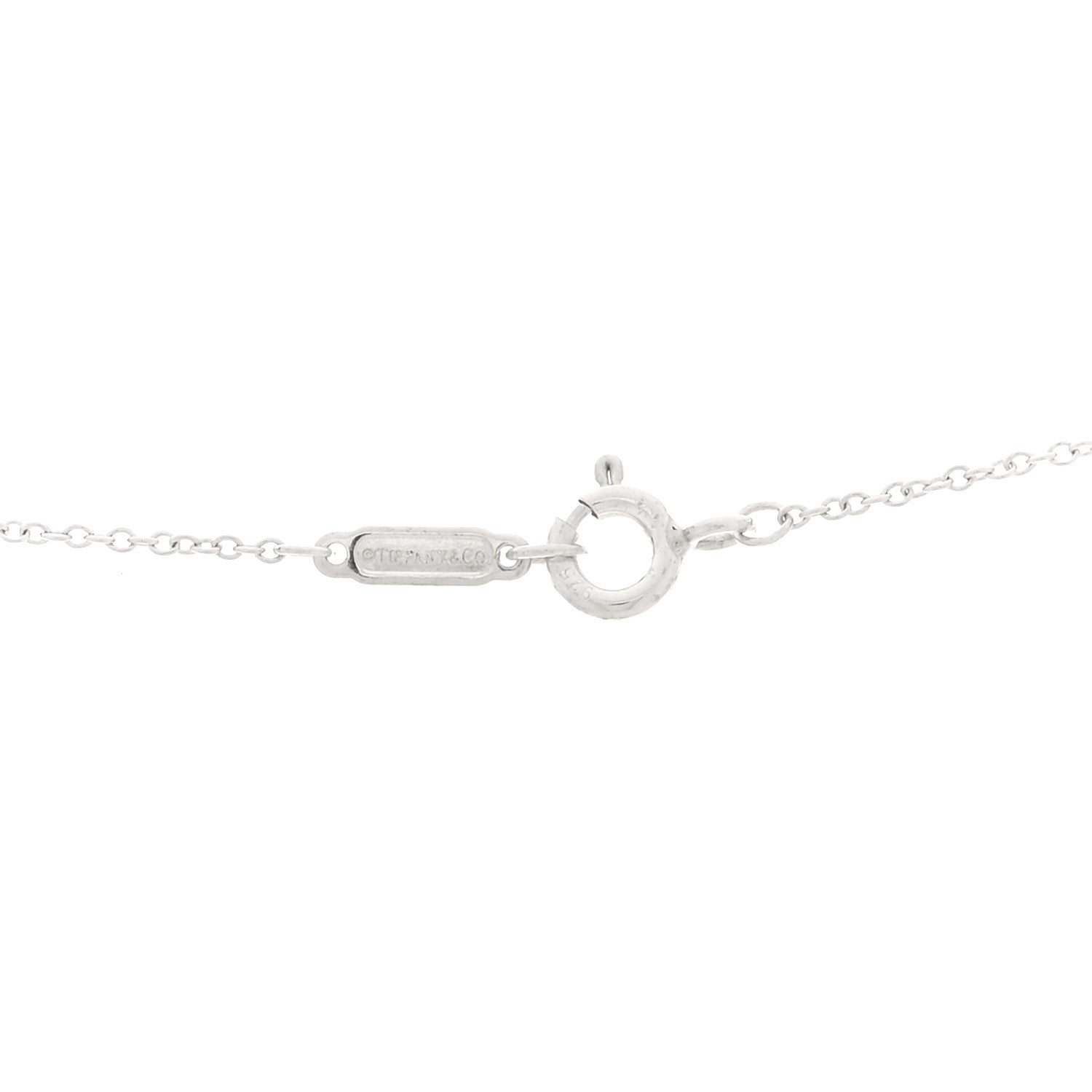 Tiffany Sterling Silver 1837 Circle Pendant Necklace 4 of 4