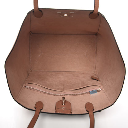 Louis Vuitton Calfskin Lockme Cabas Bois de Rose Black 12 of 15
