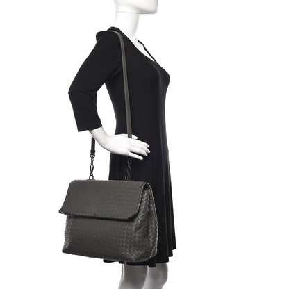 Bottega Veneta Nappa Intrecciato Large Olimpia Bag Light Grey 2 of 10