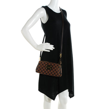Louis Vuitton Damier Ebene Eva Clutch 2 of 8