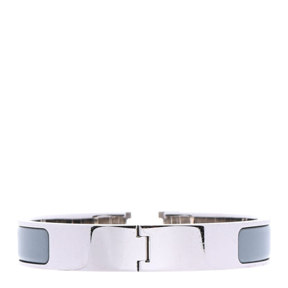 Hermes Enamel Narrow Clic Clac H Bracelet GM Gris Orage 3 of 4