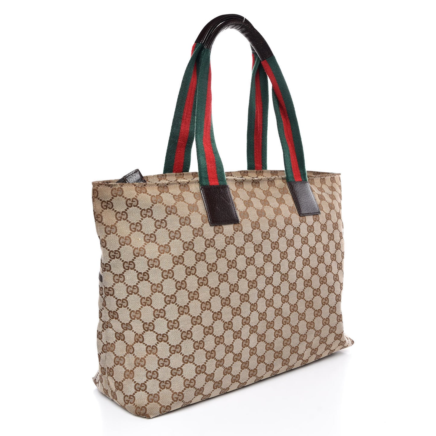Monogram Web Large Diaper Tote Brown